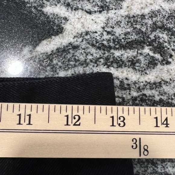 Carmar Black Mini Destroyed Jean Skirt with Front Up and Down Zipper - Picture 12 of 13